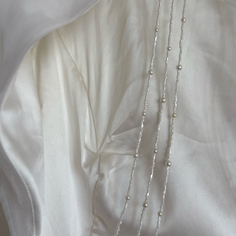 Aje off white Dress with Pearl Detail, size US 12, new with tags - Picture 7 of 10